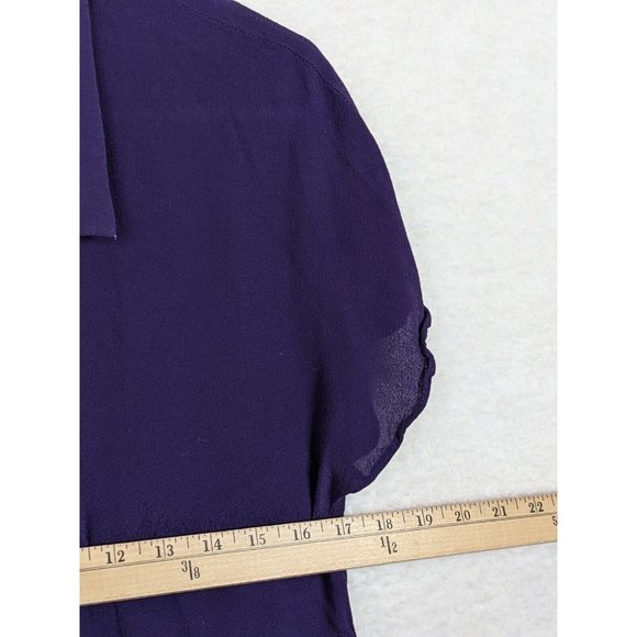 Wilfred Free Women's Button down Short sleeve Tie waist Cropped blouse Size S - Picture 4 of 6